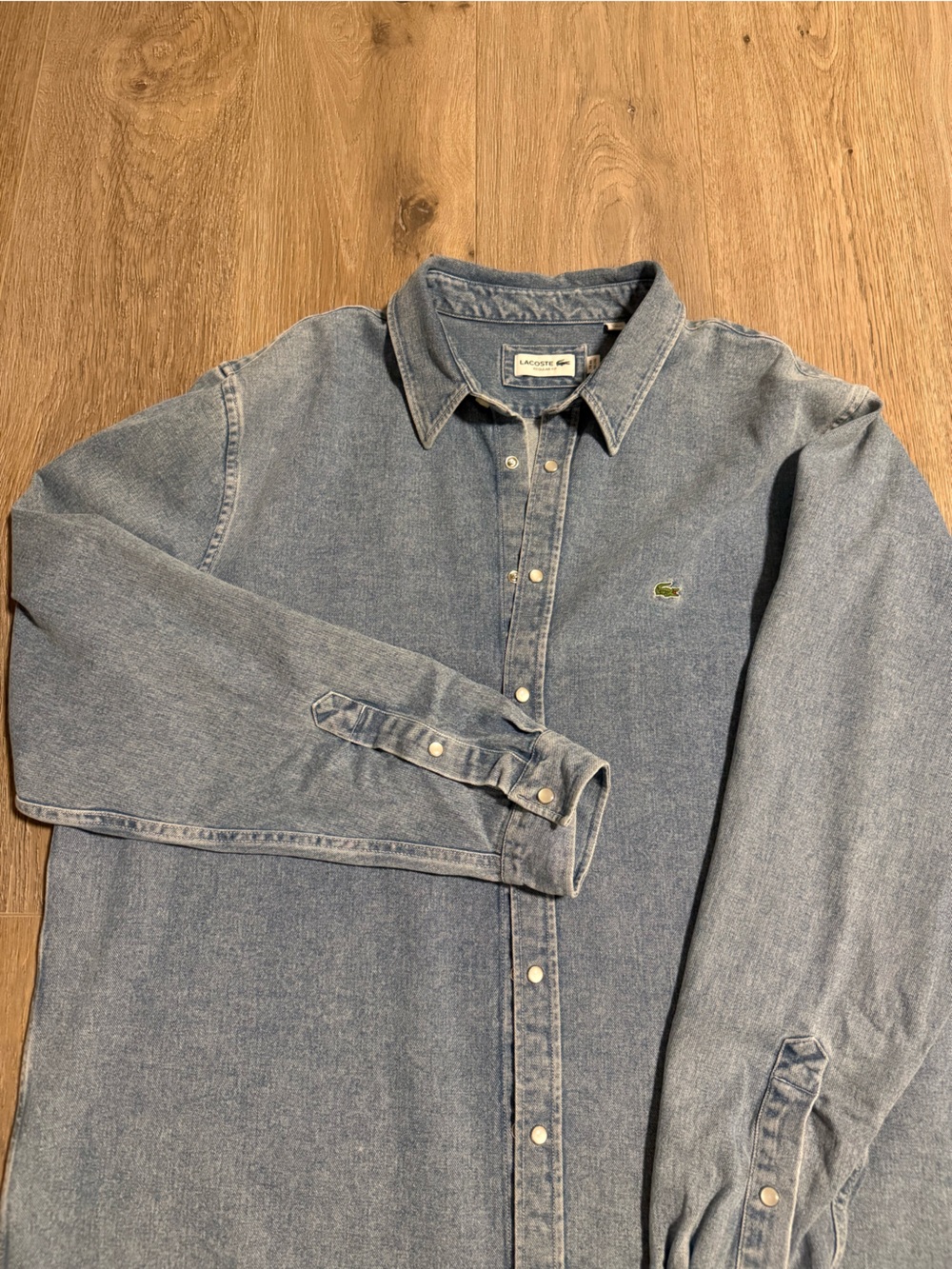Lacoste Men's Light Blue Denim Shirt Jacket